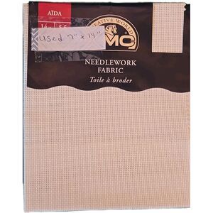 DMC Needlework Fabric Aida 7 × 14 inch #712 Cream Color By DMC Creative World